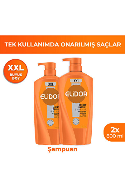 Elidor Şampuan Anında Onarıcı Büyük Boy XXL 880 ml x2