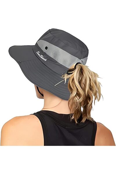 GENERAL Women's Foldable UV Protection Sun Hat, Wide Brim Mesh Beach Hat with...