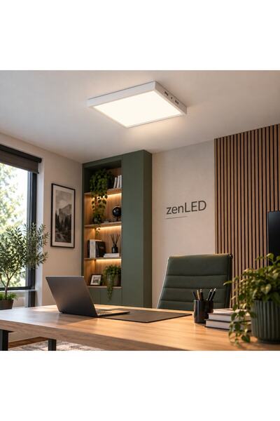 Zen Led Aplică LED de perete 24W, pătrată, pentru tavan sau perete, carcasă a...