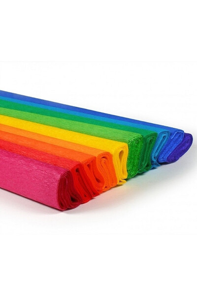 Koh-i Noor Crepe paper 200x25 cm, rainbow, 16 g/m2, set of 10 pieces