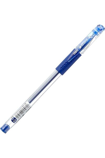 Deli Blue Gel Pen Set for Student for Exams, Soft Grip 0.5mm Bullet Nib, 400m...