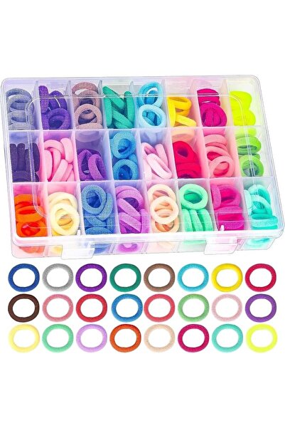 JZS Baby Hair Ties, 240PCS Seamless Elastic Hair Bands, Toddler Hair Ties wit...