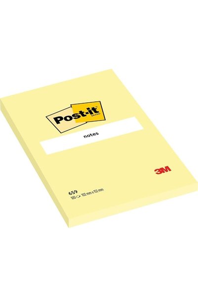 Post it Gift ملاحظات لاصقة بلون أصفر كناري مقاس 4 × 6 بوصة (101 × 152 ملم) 65...