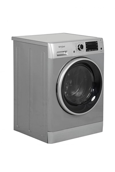 Whirlpool غسالة 9 كجم ومجفف 6 كجم تحميل أمامي فضي FWDG96148SBS