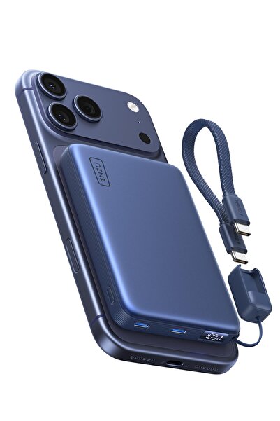 iniu MagSafe Powerbank için INIU, 10000mAh Qi2 25W Kablosuz ve 45W USB C Şarjı