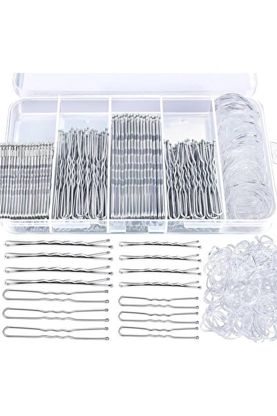 Arabest 300 Pcs Silver Bobby Pins and Hair Pins Kit,Includes 100 Bobby Pins,1...