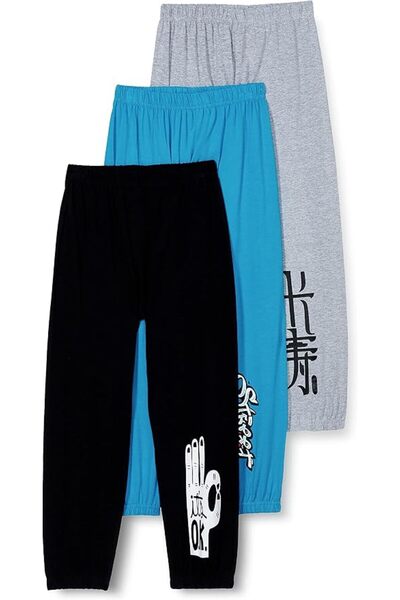 T2F Boy's BYSTRK07-3P Pyjama Bottom (pack of 3)