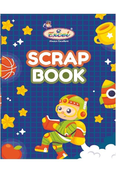 CnGlass Excel Scrap Book with Protective Cover 32 Pages, A5 Size, Multicolor