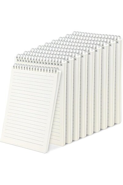 KASTWAVE Lined Spiral Notebook, 10 Pcs Top Notebook 8.5X11, A5 Size 80 Sheets...
