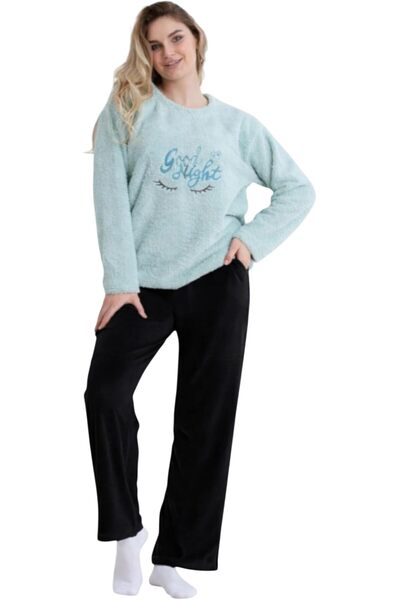 ZECOTEX Women's Winter Pajama Set |   Women's Plush Fur Pajamas with Elegant ...