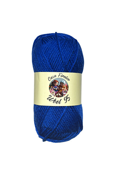 Schachenmayr Casa firelor knit yarn, Wool 95, 100% wool, 50 g – 95 m, blue