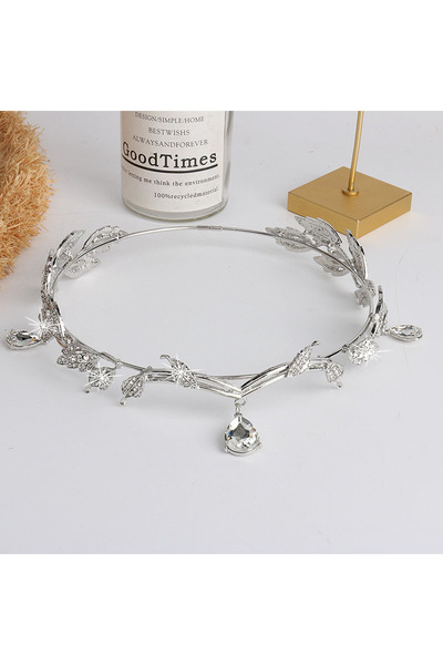 Choice Silver Handmade Crystal Headbands for Women Crown Bridal Party Elf Hai...