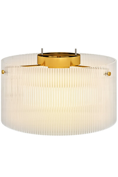 Generic Brand Plafonieră cu abajur acrilic, metalică, compatibilă cu halogen ...