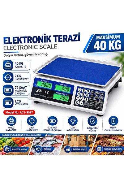 Netoc Bozyel Şarjlı Elektronik Dijital Bakkal Manav Market Pazarcı Ve Kasap T...