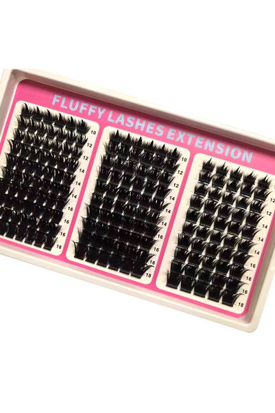 Choice D ZH37160200300D 10-18mm Bottom&Spiky Lashes Clusters Volume Individua...