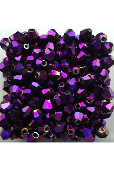 Choice 4mm 100pcs shining purple 3mm 4mm 6mm 8mm Bicone Faceted Crystal beads...