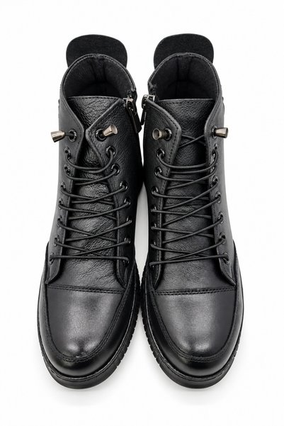 Deoder Black 100% Genuine Leather Women's Boots |   Rubber Sole Full Mold |   Comfortable Wear with Smart Laces and Zipper |   Comfortable and Modern Women's Boot Model |   Practical Footwear and Casual Boots Suitable for the City Style.