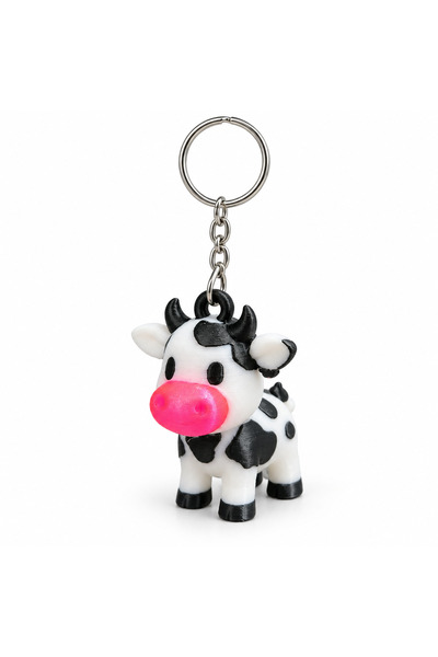 3dhub İnek Anahtarlık Charm