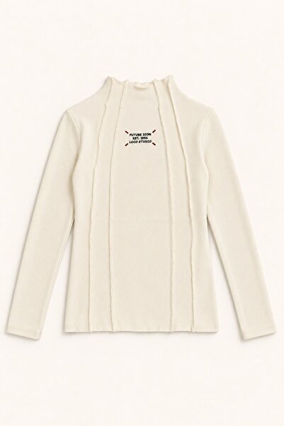 HAUSEkids 9-15 years icon studio girl sweatshirt - ecru