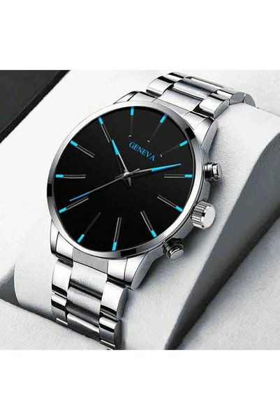 Choice Silver Stylish Men's Quartz Watch, Fashionable Business Men's Watch, C...
