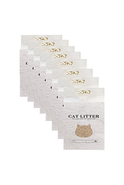 NKX Pack of 8 Biodegradable Fast Clumping Cat Litter Original