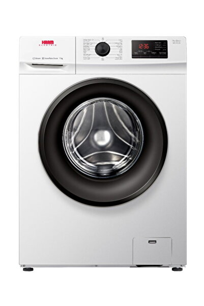 Ham غسالة ملابس تحميل أمامي 7 كجم بيضاء HMFL70W-22N