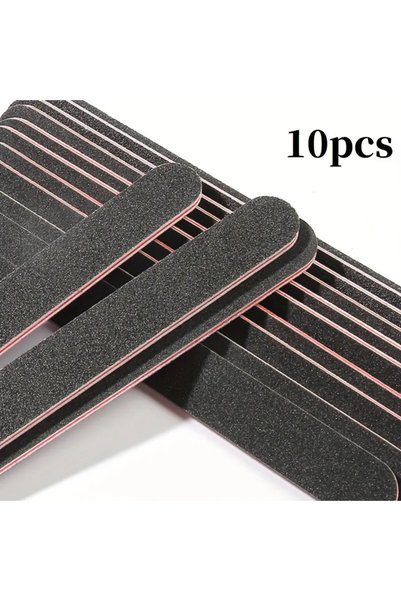 Choice 10pcs 5/10/20pcs Professional Double-Sided Nail Files 100/180 Grit - B...