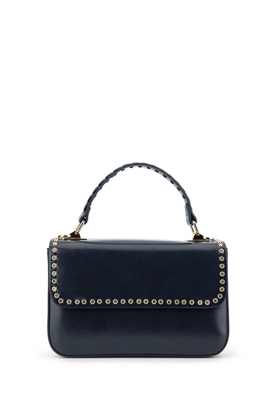 Tamer Tanca Women's Faux Leather Navy Blue Handbag
