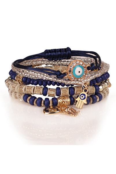 Choice 7 6Pcs/set Bohemian Evil Eye Bracelet Set For Women Fatima Hand Heart ...