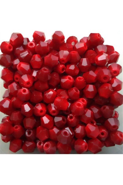 Choice 3mm 100pcs solid red 3mm 4mm 6mm 8mm Bicone Faceted Crystal beads Aust...