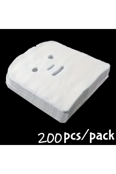Choice 200pcs 100/50pcs Facial Mask Gauze Soft Cotton DIY Beauty Mask Disposa...