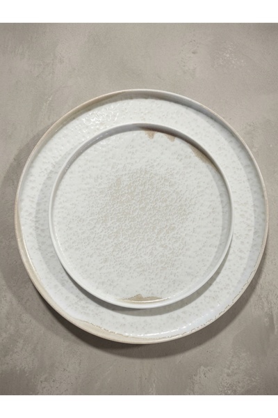 Kütahya Porselen 28 Cm ve 20 Cm Sunum Tabağı, Pizza Tabağı