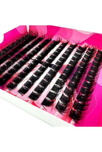 Choice 10-18mmMIX 0.07mm D 10RowsPS AMSDCN Fluffy Thick Lash Clusters DIY Eye...