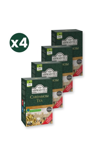 Ahmad Tea Cardamom Tea 400 G Dökme Çay 4'li Ekonomik Paket – Toplam 1600 Gram Dökme Çay