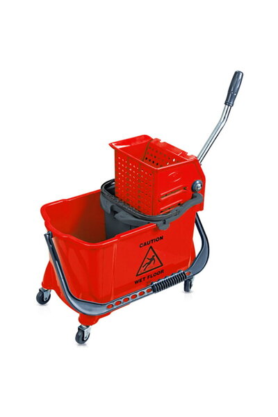 Other Cleaning cart with 2 containers (10 + 24 liters) - red