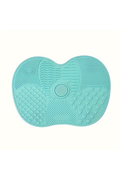 Choice Green Handheld Silicone Makeup Brush Cleaning Pad - Gentle Makeup Brus...
