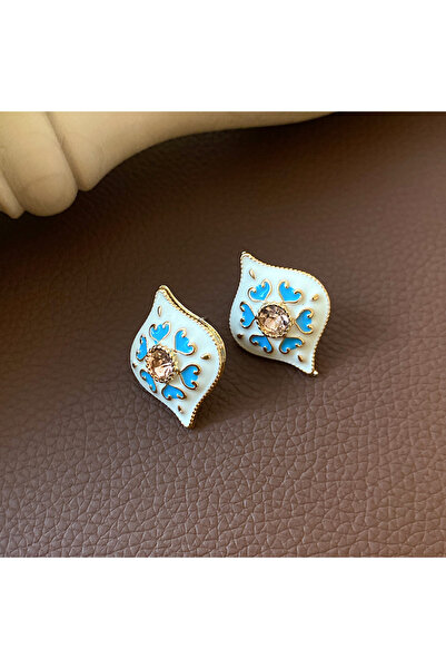 Choice Earrings 1 Pcs Mediaeval Rhombus Drippigng Oil Chokers Necklacces Retr...
