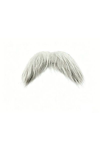 Choice WHITE Retro Brown Fake Mustache - 70s Disco Party Costume, Realistic S...