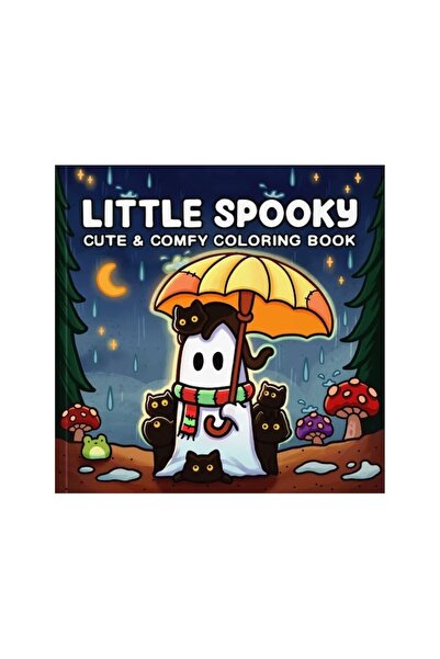 AjieQaQ Carte de colorat pentru copii, AjieQaQ, Little Spooky, Copertă rigidă...