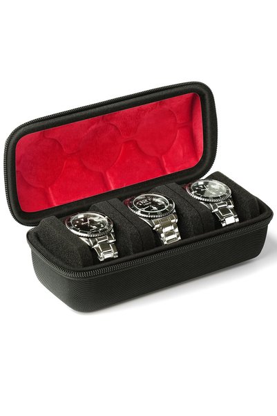 Choice 3 slots 3 Slots Watch Travel Case, Travel Watch Organizer Case with So...