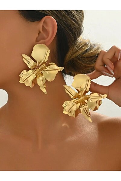 Choice Gold-color The Latest Exaggerated Style, Light Luxury, High-End, Metal...