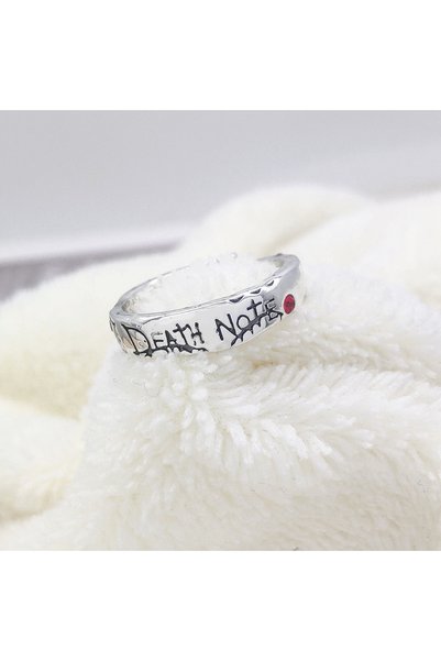 Choice resizable Silver Fashion Anime Death Note Yagami Light Alloy Rings Cos...