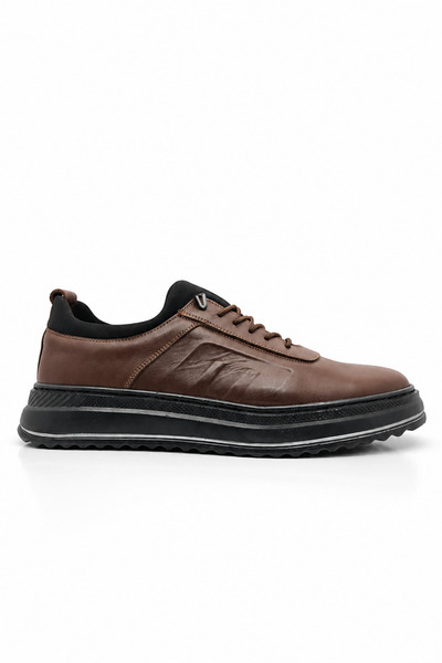 Deoder Brown 100% Genuine Leather Men's Casual Shoes |   Stretch Structure | ...