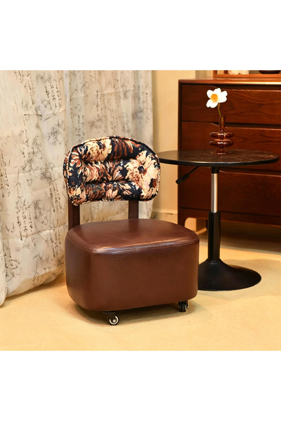 Vitakit Silent Caster Backrest Sofa Stool, Waterproof Removable Washable Upho...