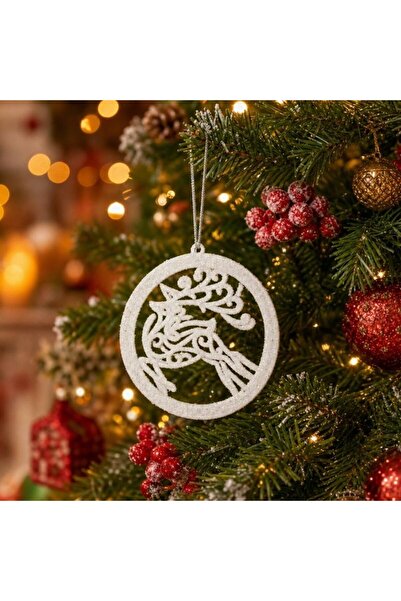 idei Christmas product accessory, decorative deer circle pendants 10cm set of...