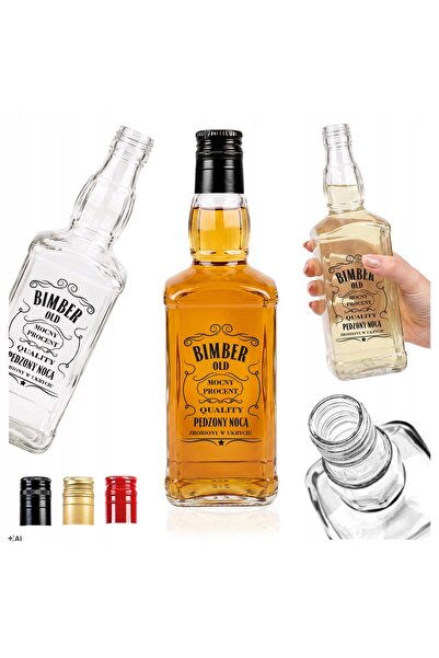SuperButelki Sticla, Daniels, 500 ml, Cu Dozator Si Capac, Pentru Bauturi Alc...