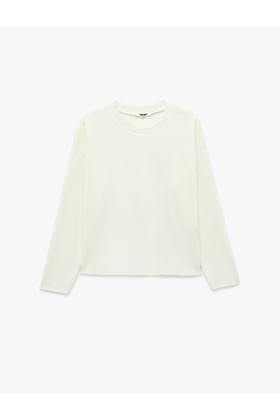 Koton Regular Fit Long Sleeve Crew Neck Basic Sweatshirt