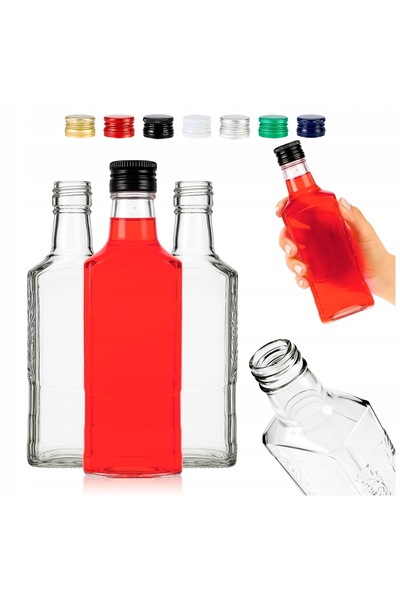 SuperButelki Sticla, Moscova, 250 ml, 20.5 x 5 cm, ideala pentru Bauturi Alco...