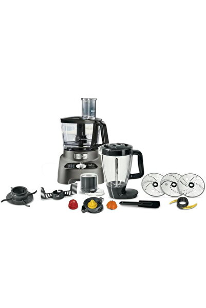 Moulinex Double Force Food Processor, 1000W, Grey - FP825E27