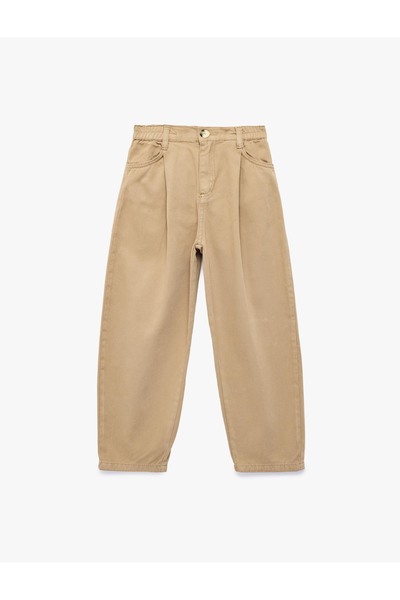 Koton Barrel Pants with Cotton Pockets
